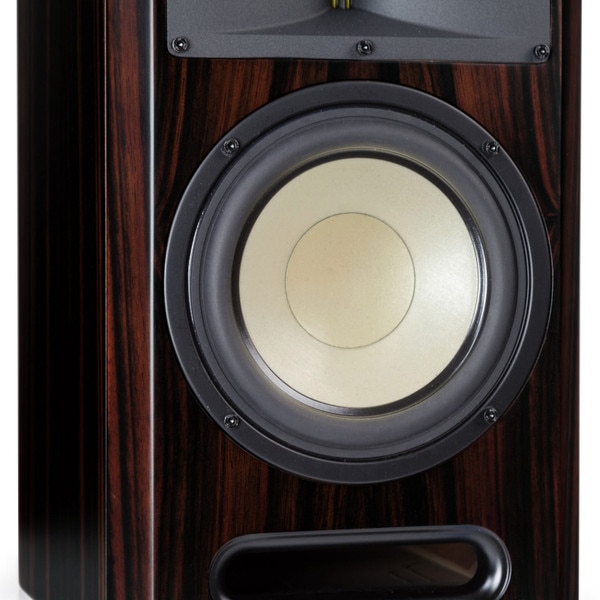 Level Three Bookshelf Speaker - Macassar Ebony - Driver close-up